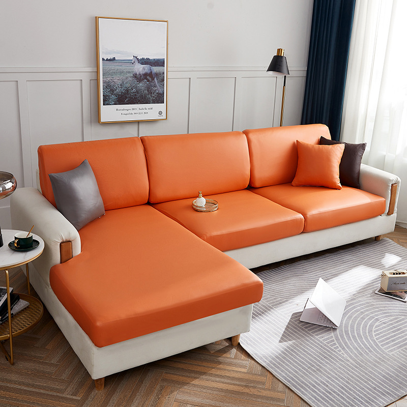 Elastic Waterproof Leather-Style Sofa Slipcover
