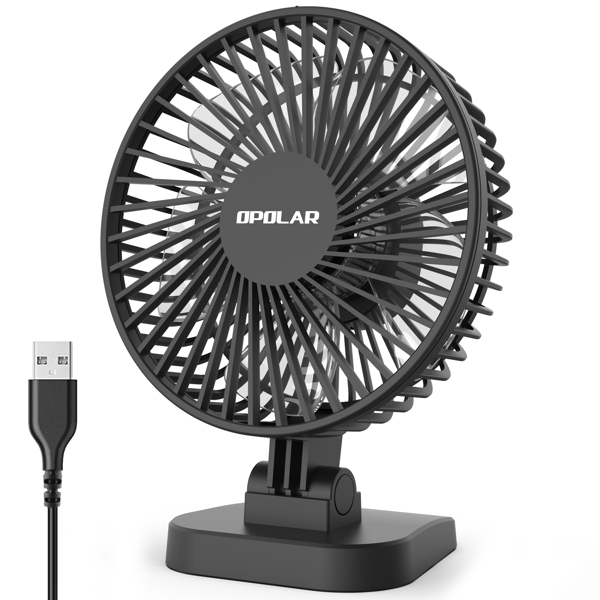 Mini USB Desk Fan — 3 Speed, Whisper Quiet