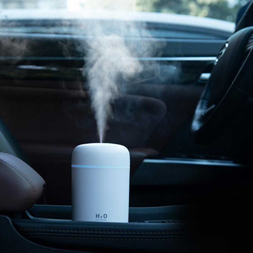 Portable Air Humidifier & Aroma Diffuser — 300ml with Night Light