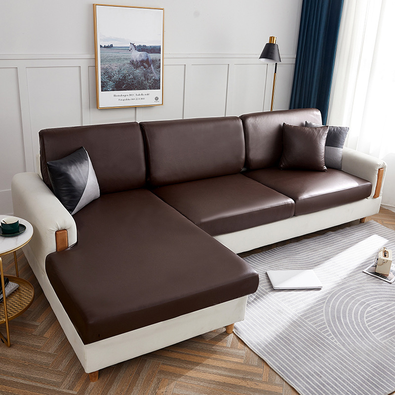 Elastic Waterproof Leather-Style Sofa Slipcover