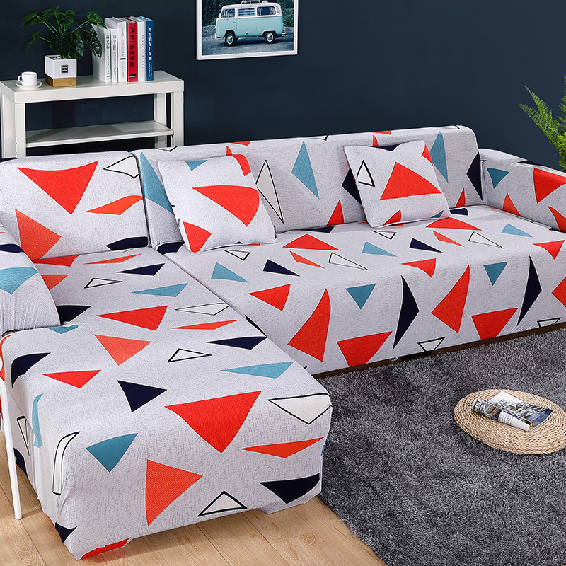 Floral Stretch Sofa Cover for Modular & L-Shape Sofas