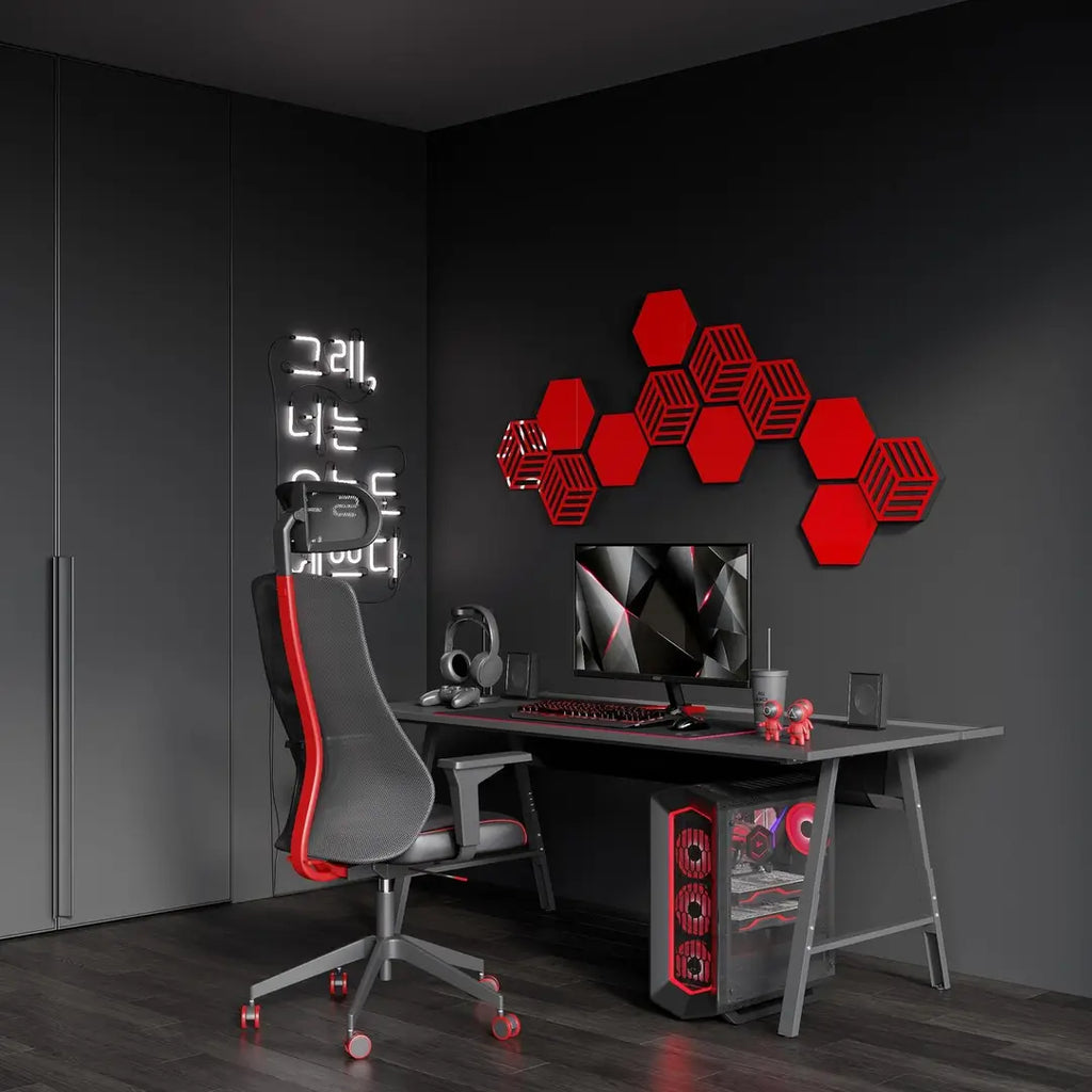 Acoustic Hexagon Wood Wall Panels — 3D Sound-Absorbing Decor
