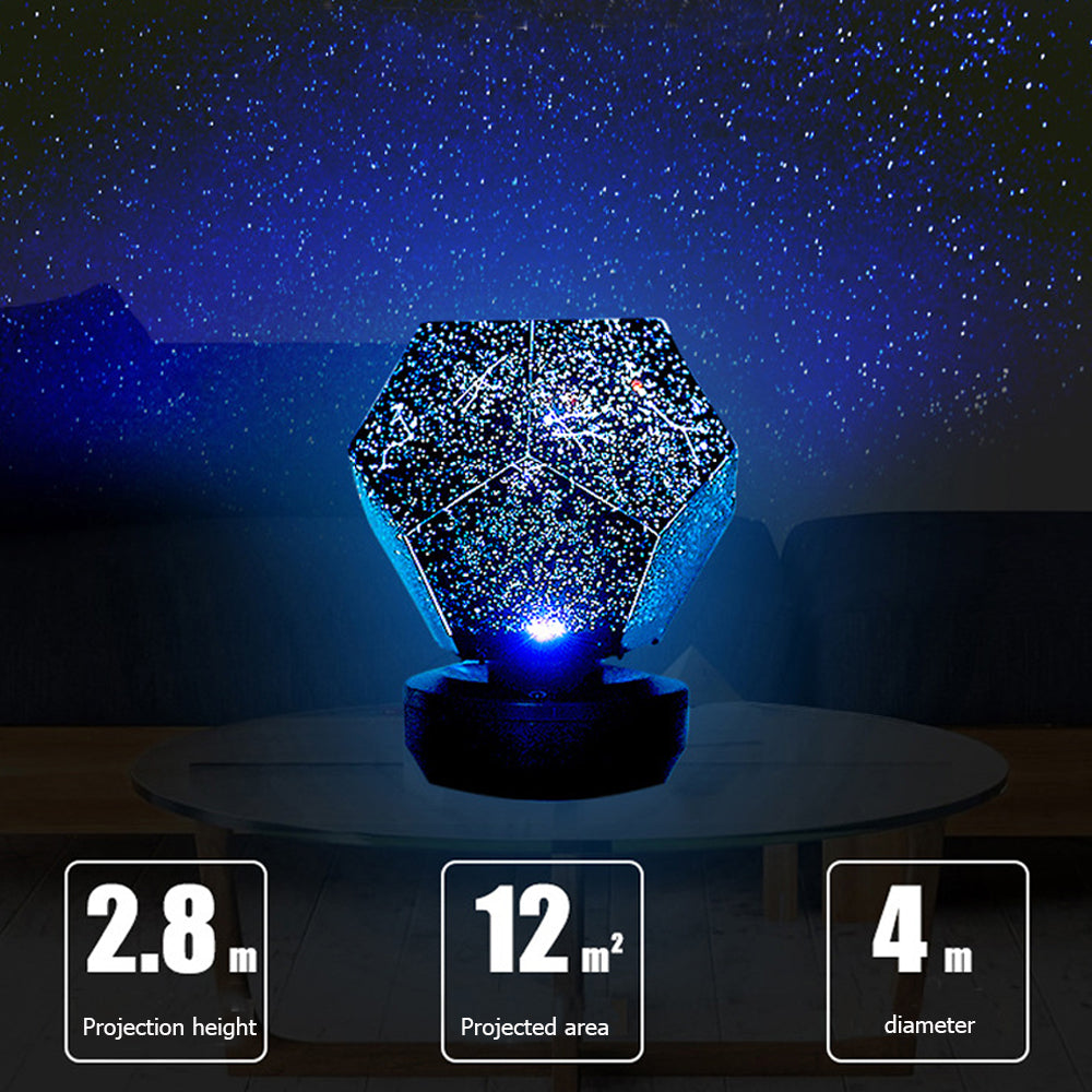 Stjernehimmelprojektor Stjernelysprojektor Stjernestrålende LED-galaxlampe