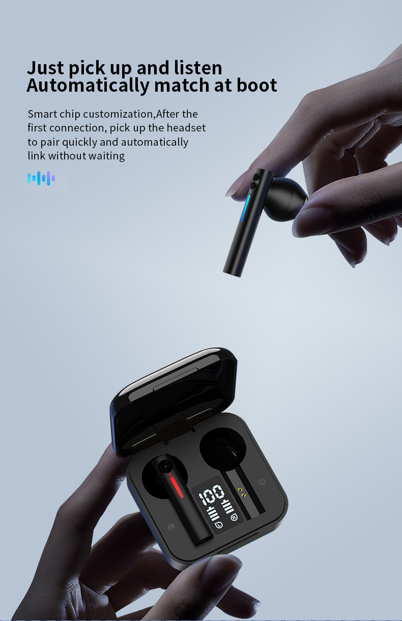 Wireless Bluetooth Earbuds with Microphone