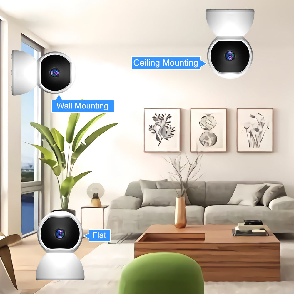 1080P Indoor WiFi Security Camera with Night Vision & Motion Detection