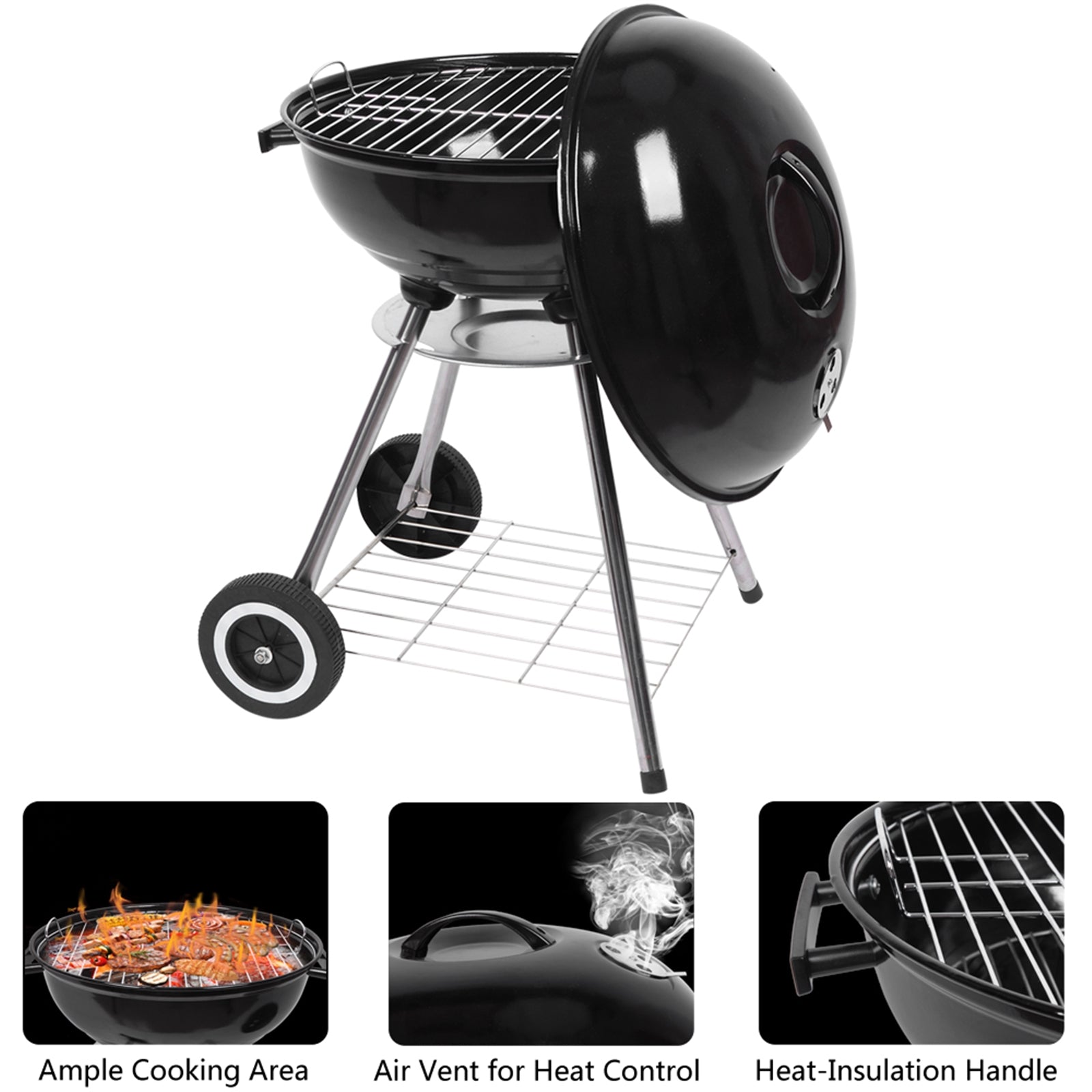 18" Charcoal BBQ Grill — Outdoor Kettle