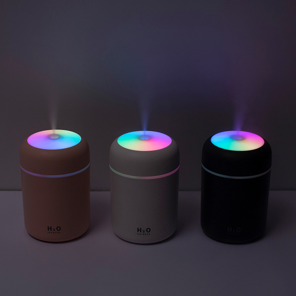 Portable Air Humidifier & Aroma Diffuser — 300ml with Night Light