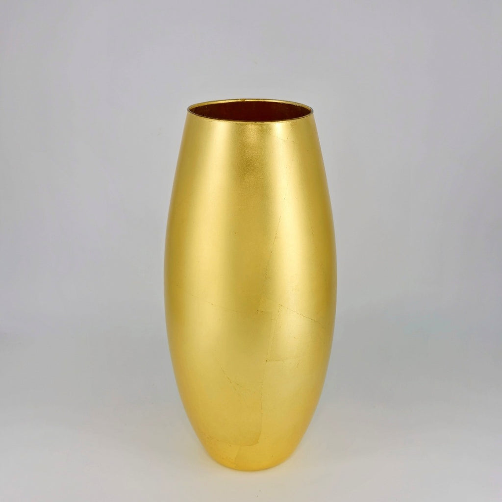 Amaryllis Gold Gilded Glass Bullet Vase