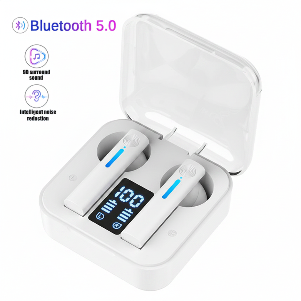 Wireless Bluetooth Earbuds with Microphone