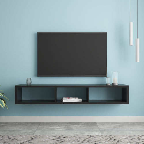 60" lavtvendt, væghængt tv-møbel/tv-bord
