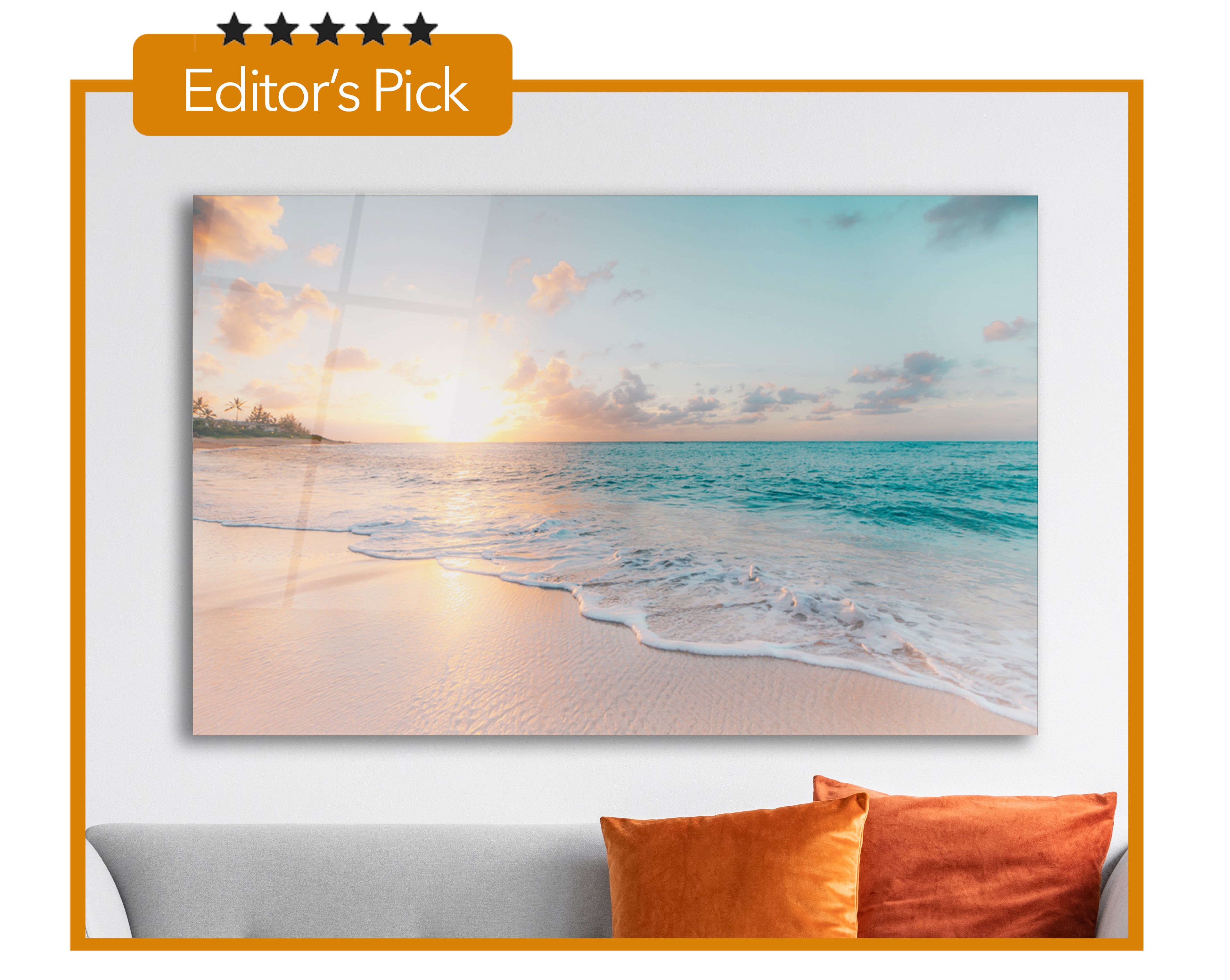 Tempered Glass Wall Art - Sea & Waves