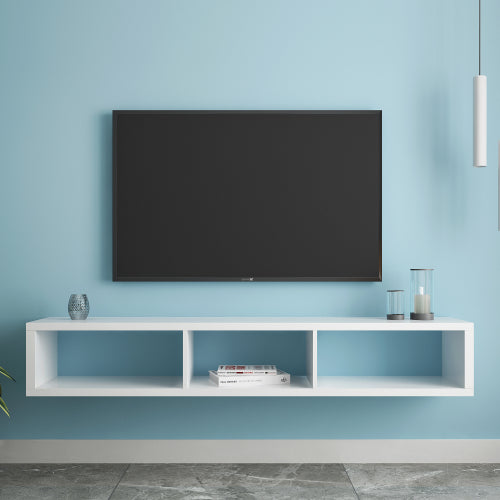 60" lavtvendt, væghængt tv-møbel/tv-bord