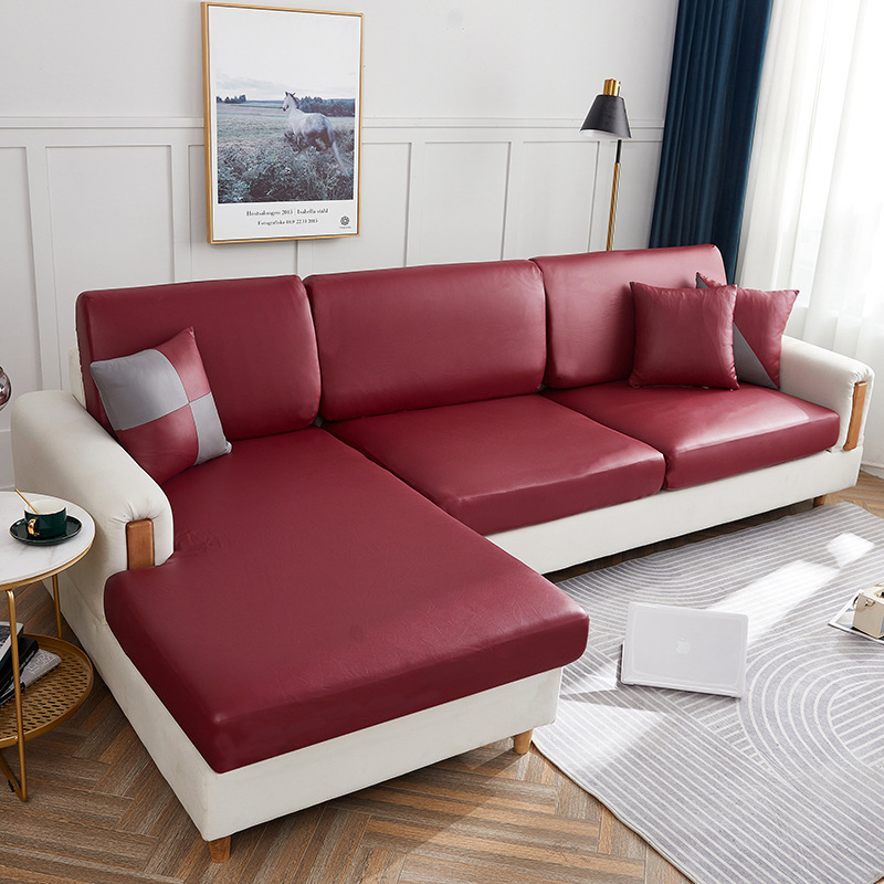 Elastic Waterproof Leather-Style Sofa Slipcover
