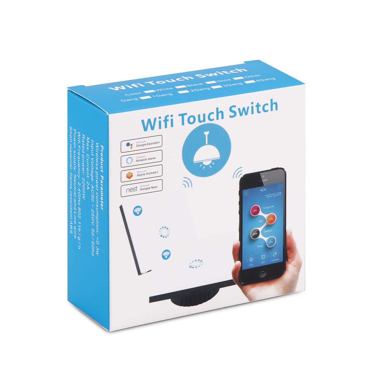 Smart WiFi Touch Switch – EU Standard