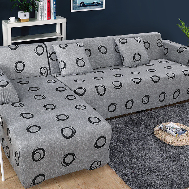 Floral Stretch Sofa Cover for Modular & L-Shape Sofas