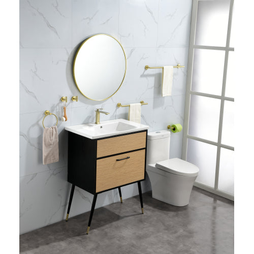 6-Piece Bathroom Towel Rack Set — Wall-Mounted