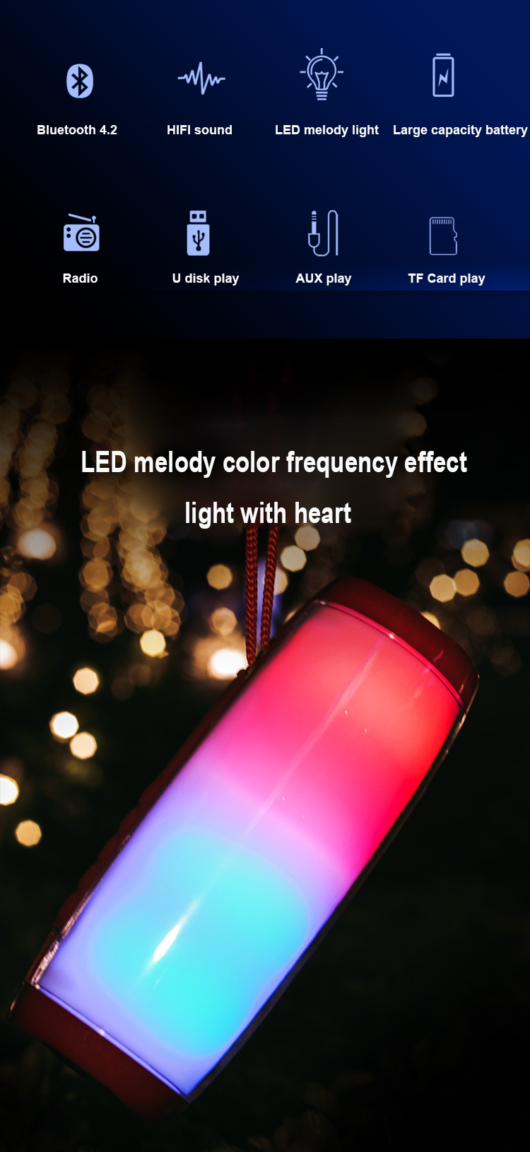 LED Bluetooth Speaker