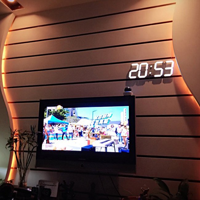 Digital LED Wall Clock with Remote Control