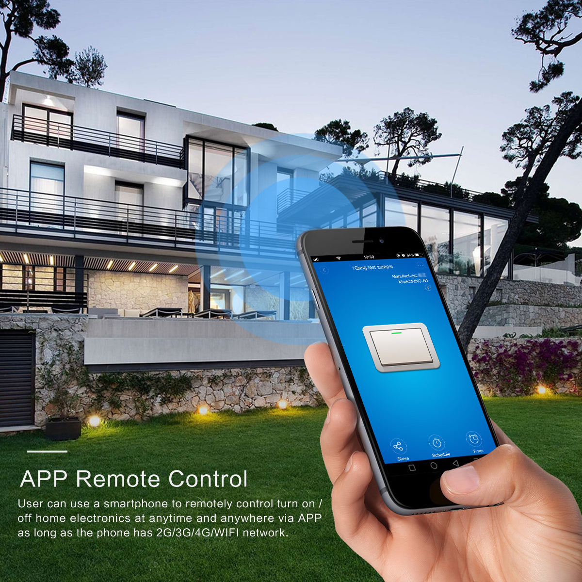 Smart WiFi Touch Switch – EU Standard