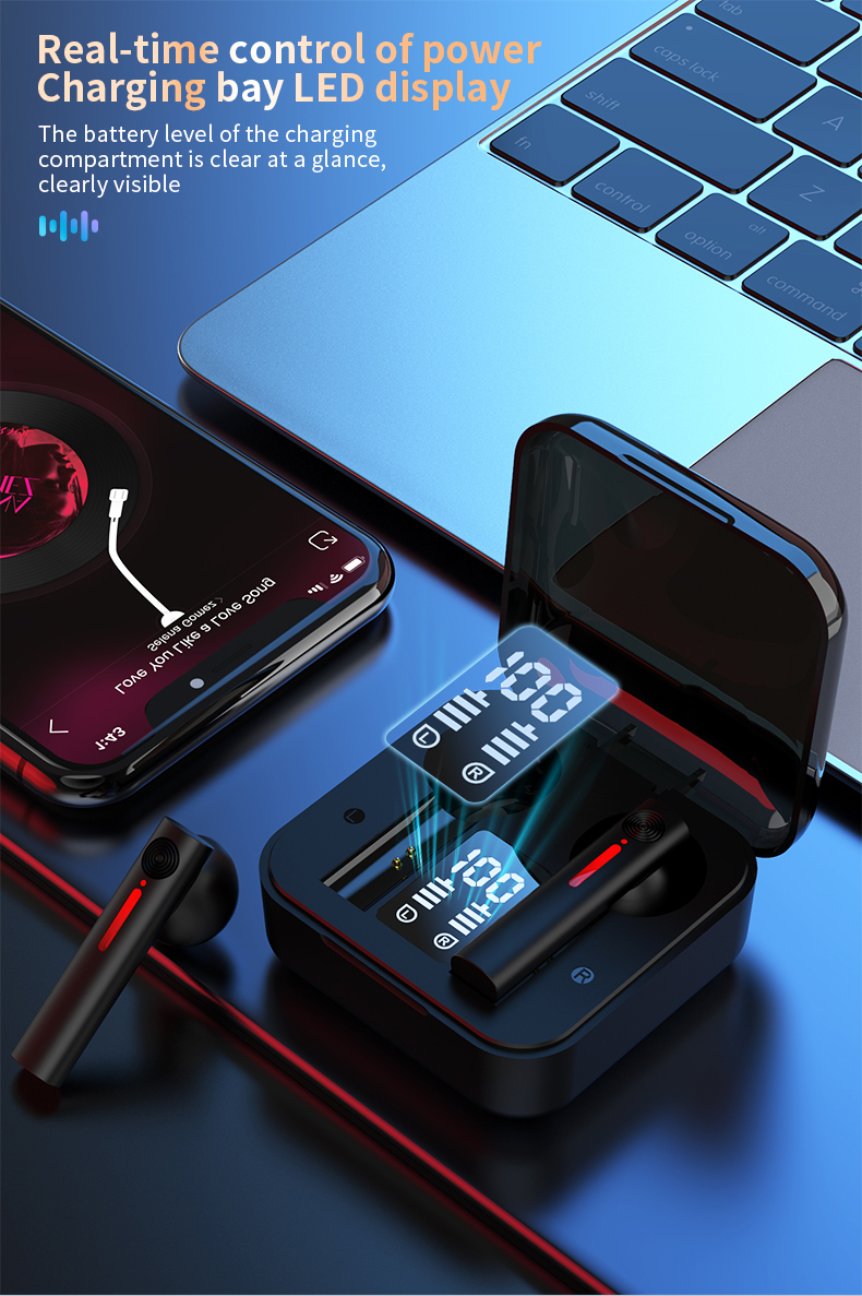 Wireless Bluetooth Earbuds with Microphone