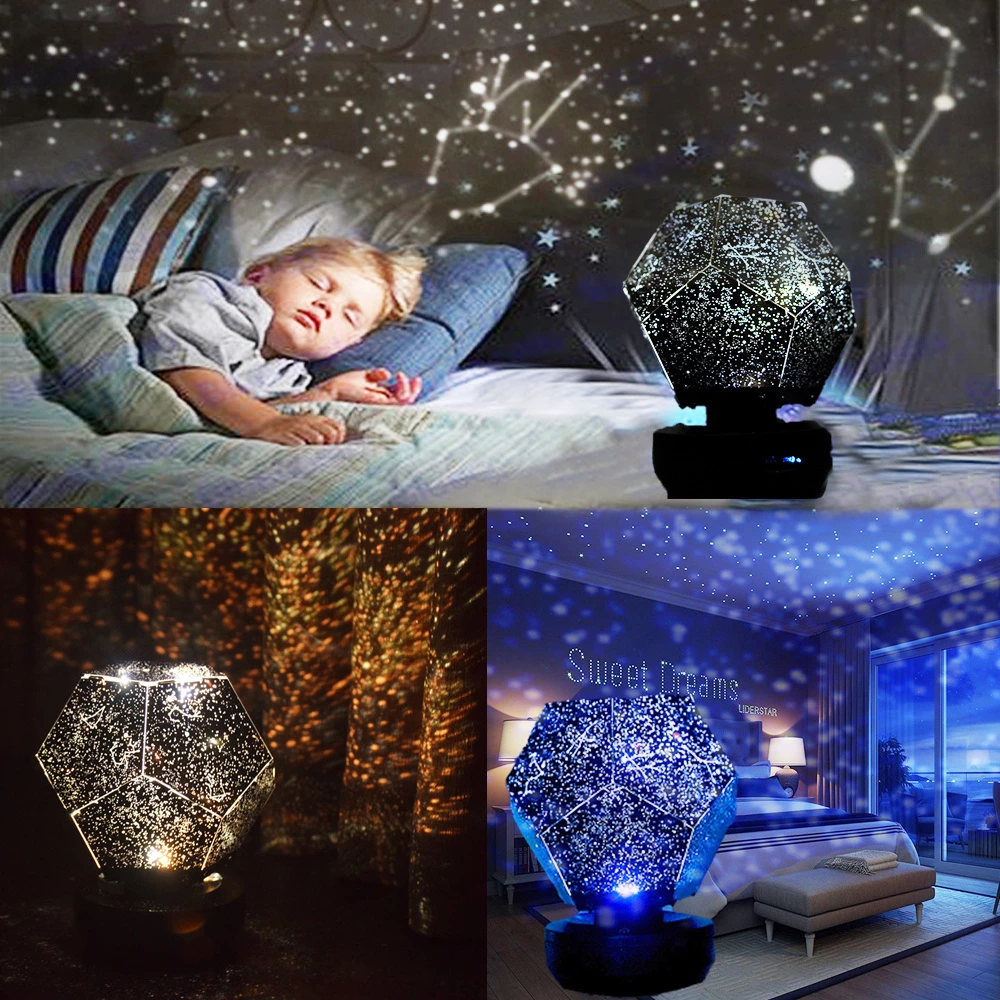 Stjernehimmelprojektor Stjernelysprojektor Stjernestrålende LED-galaxlampe