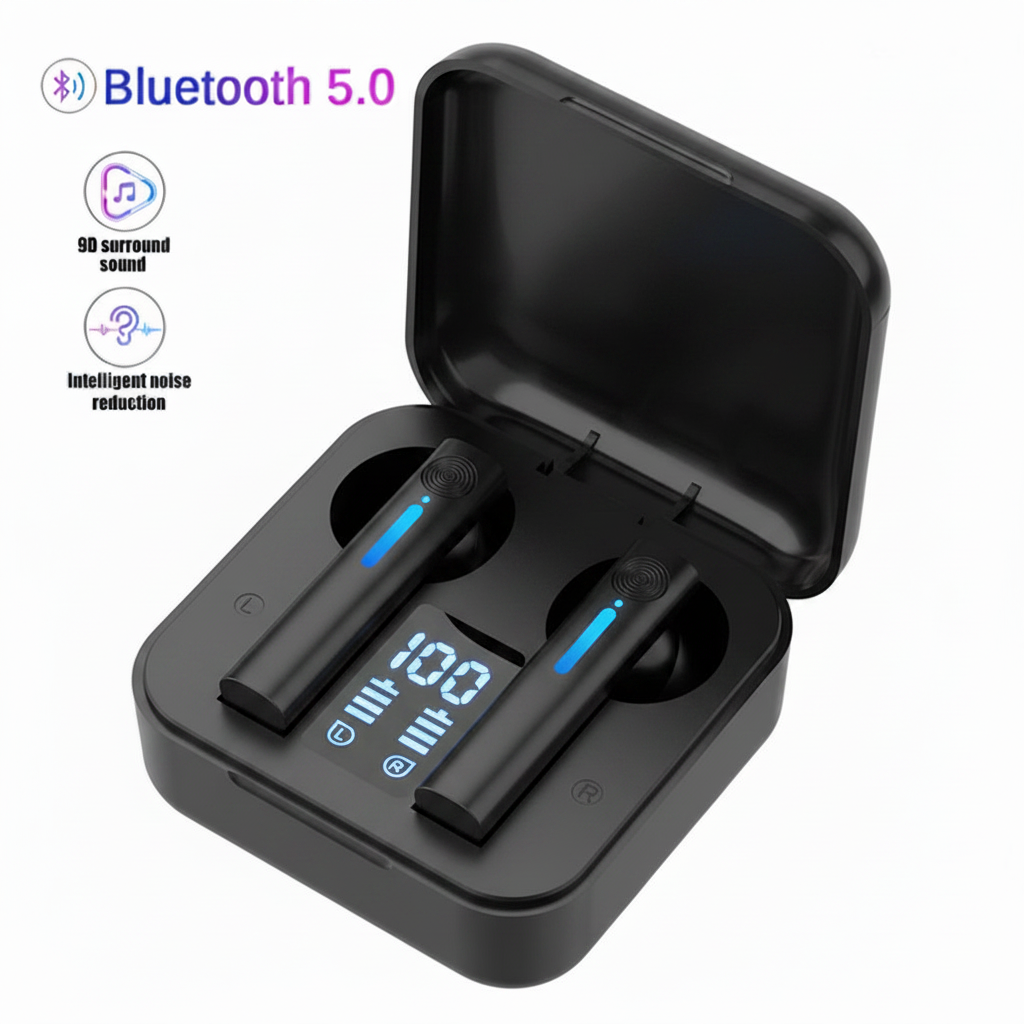 Wireless Bluetooth Earbuds with Microphone