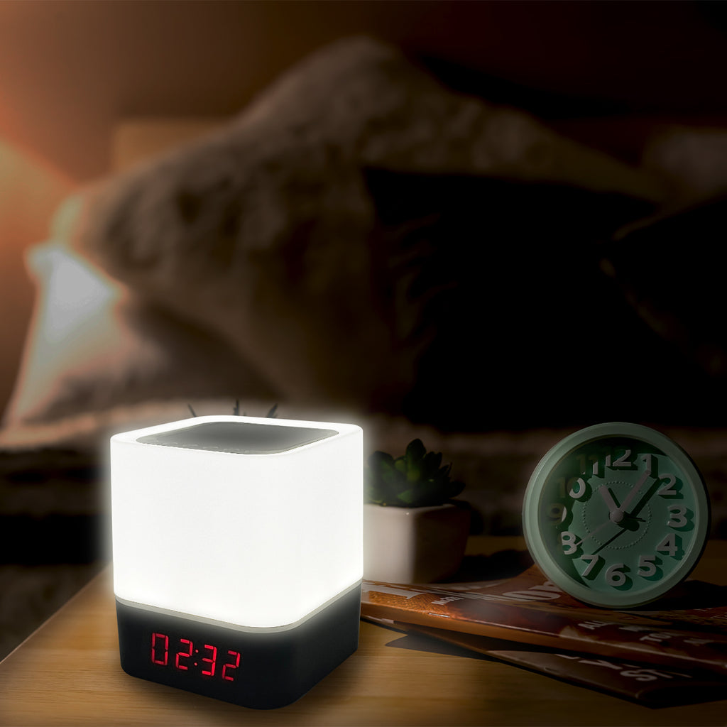 Color-Changing Alarm Clock with Bluetooth Speaker