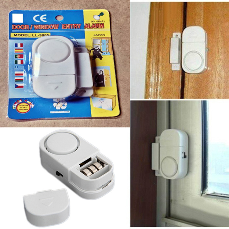 Door & Window Burglar Alarm Sensor — 1 or 2 Pack