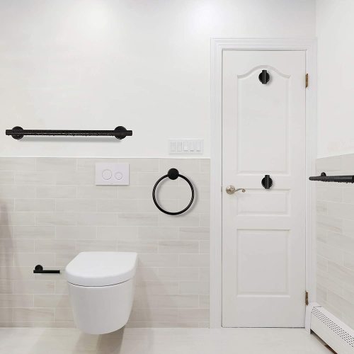 6-Piece Bathroom Towel Rack Set — Wall-Mounted