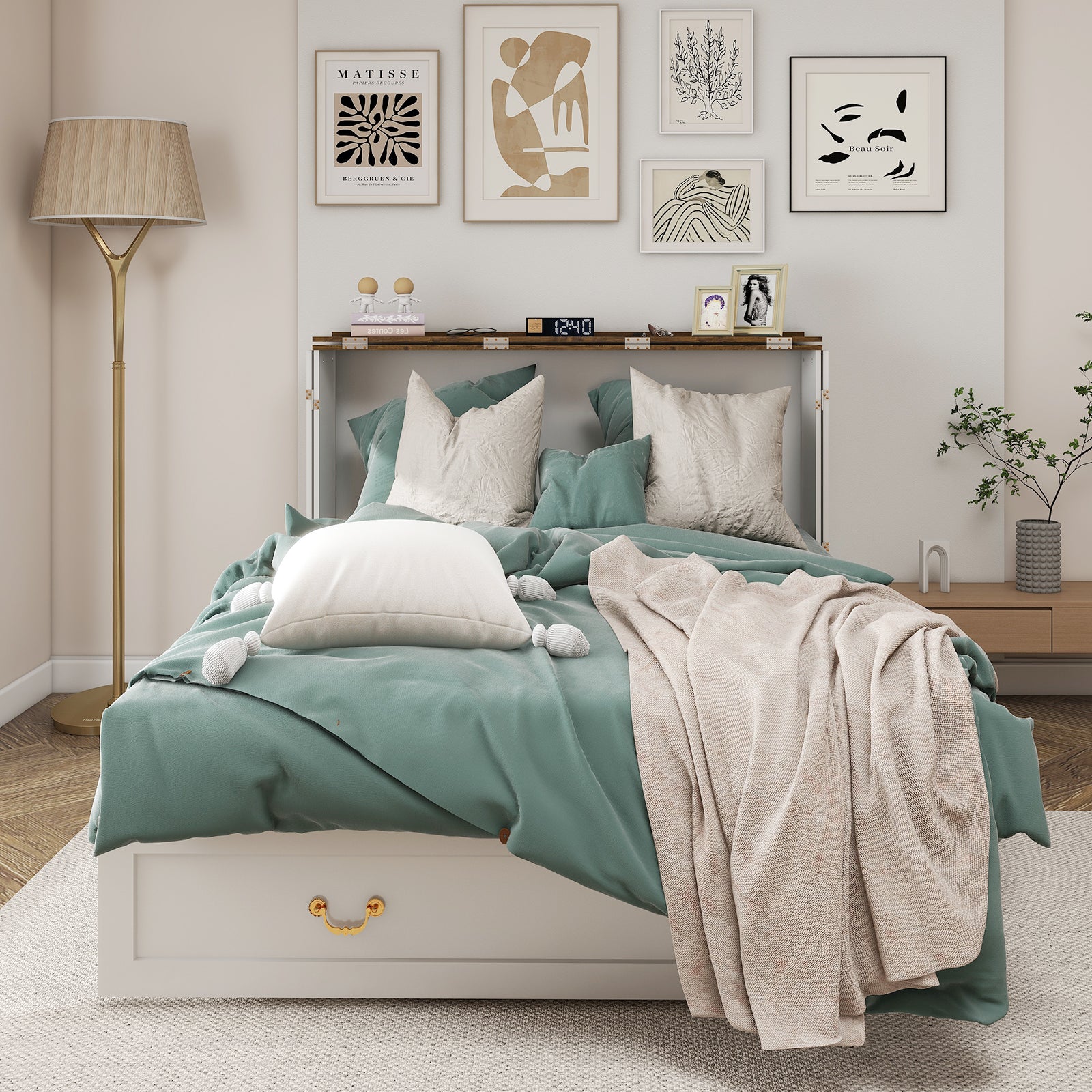 Murphy Cabinet Bed with Drawers