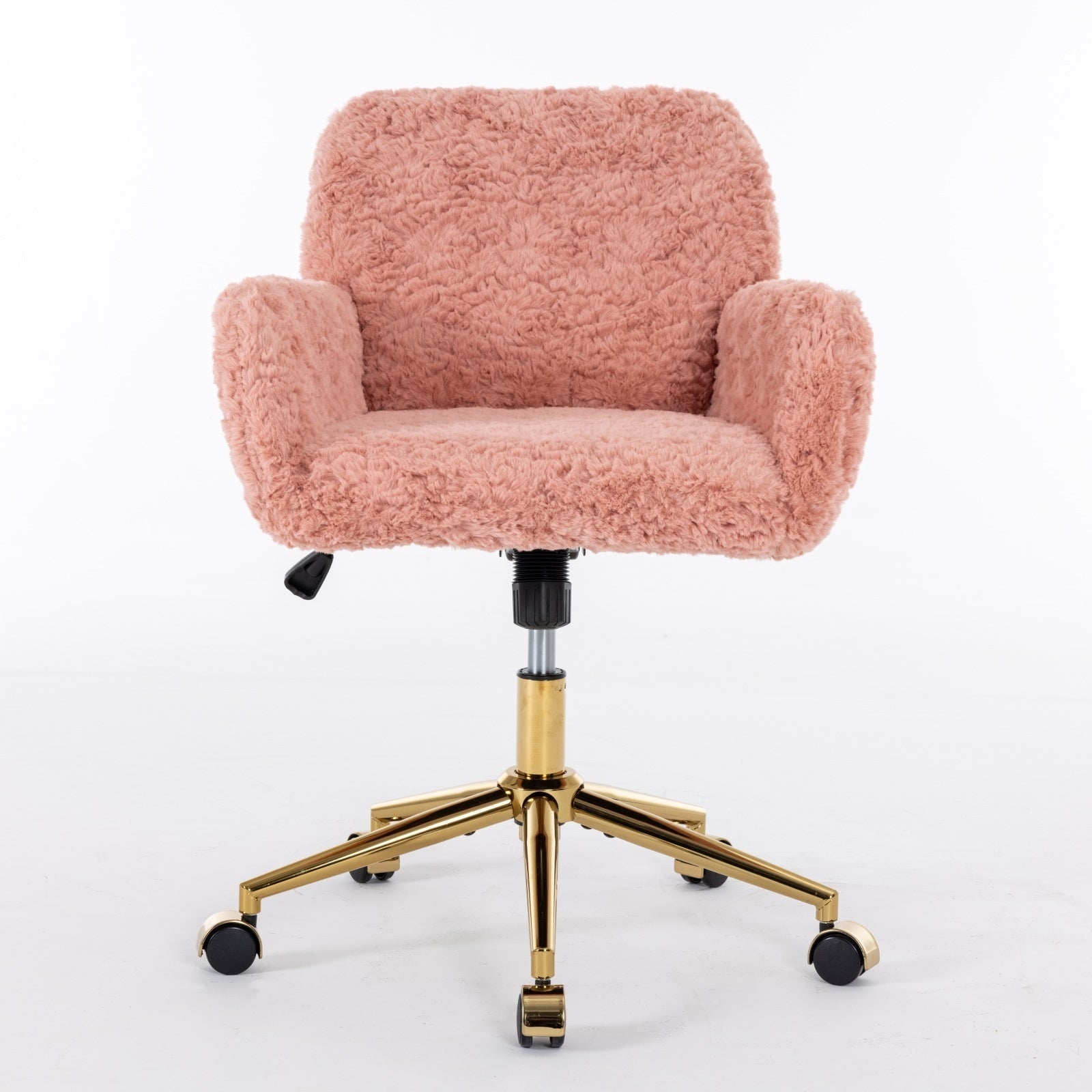 The Faux Fur Swivel Chair — Pink