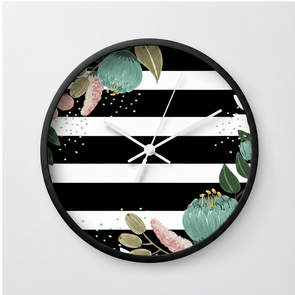 Modern Geometric Wall Clock