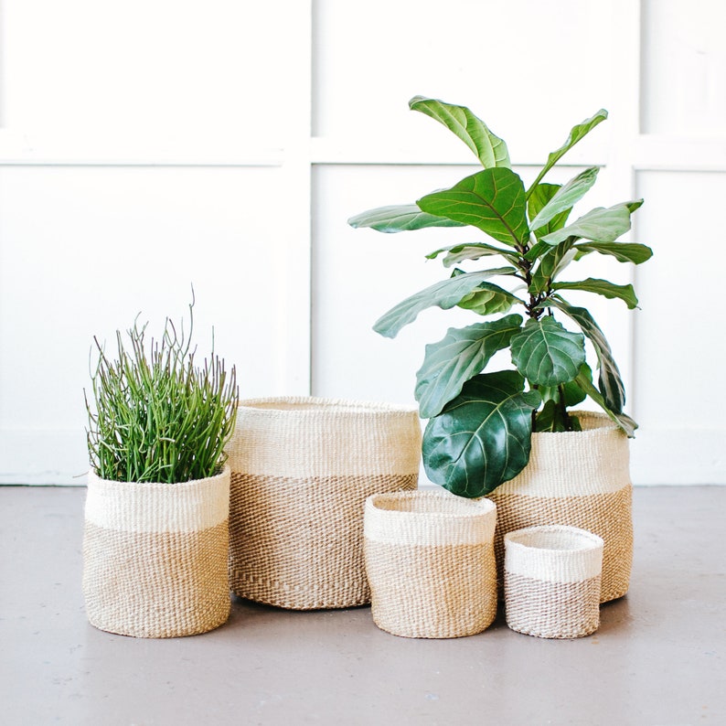 Handwoven Sisal Storage Basket — Kenya Kiondo