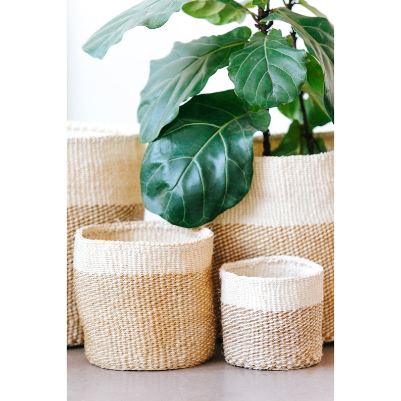 Handwoven Sisal Storage Basket — Kenya Kiondo
