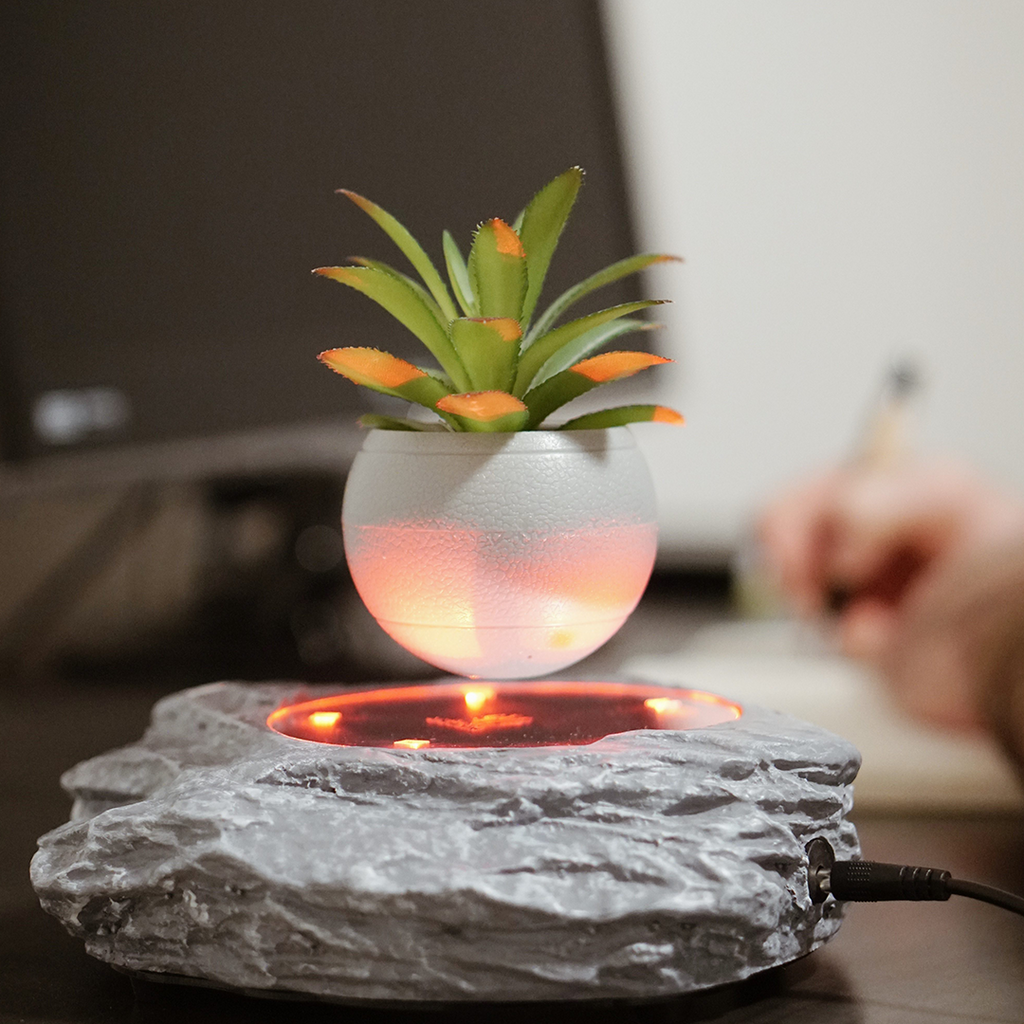 Levitating Plant Pot Rock