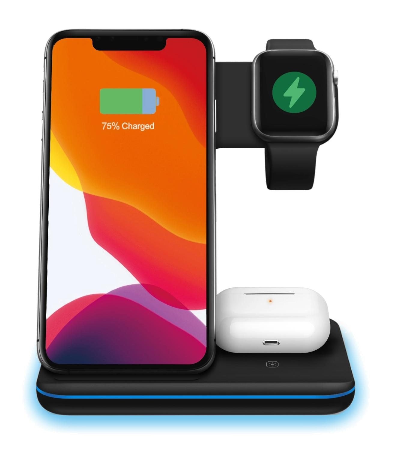 3-in-1 Wireless Charging Station — 15W Fast Charge