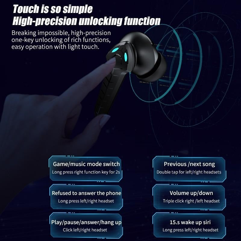 Dragon Gaming Earbuds - Bluetooth 5.2 Wireless